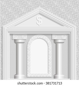 Business vector background, business greetings, background building,  stock exchange template, 3D, EPS10