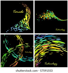 Fondo del vector de negocio. Conjunto de vectores.