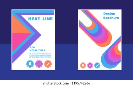 Business vector book cover art template layout, cover design annual report, magazine, with colorful rectangular shapes, diagonal lines,