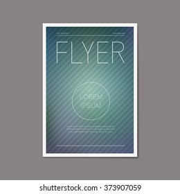Business vector brochure flyer design template
