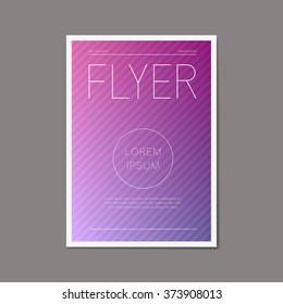 Business vector brochure flyer design template