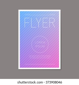 Business vector brochure flyer design template