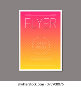 Business vector brochure flyer design template