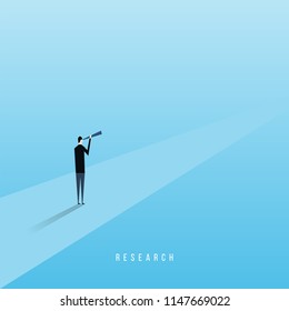 Business vector concept. Abstract illustration with man and place for text.