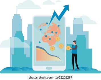 Business Vector Concept Illustration, Suitable for web landing page, ui, mobile app, editorial design, flyer, banner, and other related occasion