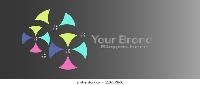 Business vector concept logo. Vector Illustration. Icon design element with business card template 