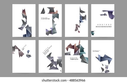 Business vector design for cover annual report, mega geometric vector set, EPS10