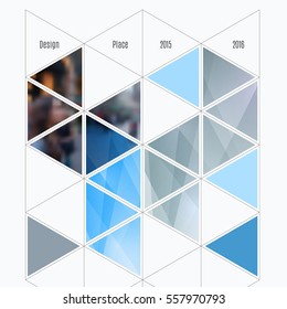 Business vector design elements for graphic layout. Modern abstract background template with moving shapes, geometric triangles for PR, business, tech in clean minimal style with overlay effect.