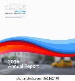 Business vector design elements for graphic layout. Modern abstract background template with red soft waves, smooth shapes for IT, technology in clean minimal style.