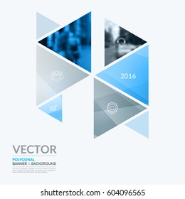 Business vector design elements for graphic layout. Modern abstract background template with grey hexagonal, triangular shapes for PR, business, tech in clean minimal style.