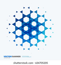 Business vector design elements for graphic layout. Modern abstract background template with colourful triangles, geometric shapes for tech, market, innovative technology.