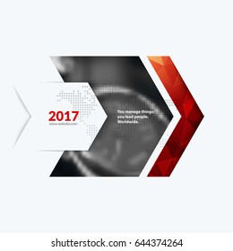 Business vector design elements for graphic layout. Modern abstract background template with colourful rectangles, arrows, shadows for tech, market, innovative technology.