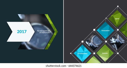 Business vector design elements for graphic layout. Modern abstract background template with colourful rectangles, arrows, shadows for tech, market, innovative technology.