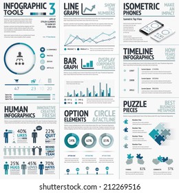 Business Vector Elements for Data Visualization Infographics