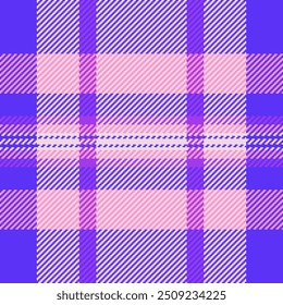 Business vector fabric tartan, tone check background textile. Graphical pattern plaid texture seamless in light and indigo colors palette.