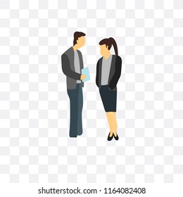 Business vector icon isolated on transparent background, Business logo concept