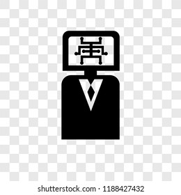 Business vector icon isolated on transparent background, Business transparency logo concept