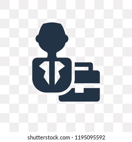 Business vector icon isolated on transparent background, Business transparency concept can be used web and mobile