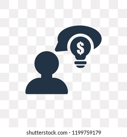 Business vector icon isolated on transparent background, Business transparency concept can be used web and mobile