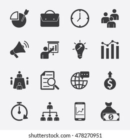 Business vector icon set 1