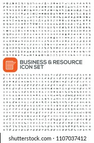 Business vector icon set
