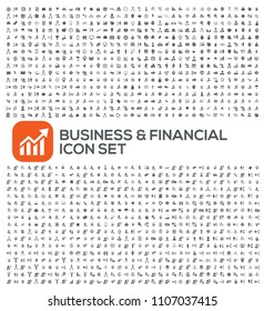 Business vector icon set