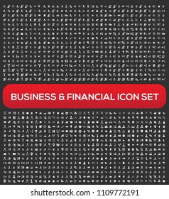 Business vector icon set