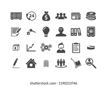 Business vector icon set