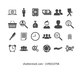 Business vector icon set