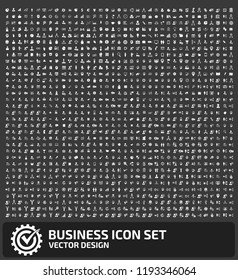 Business vector icon set
