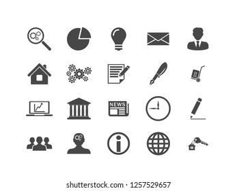Conjunto de iconos de vector de negocio