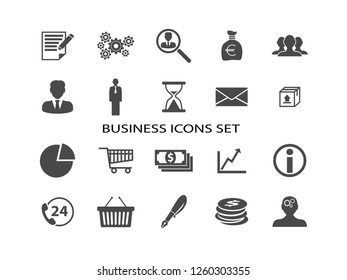 Business vector icon set