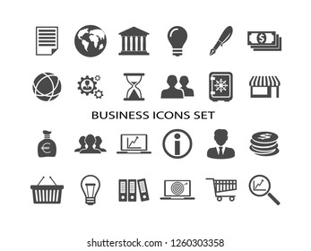 Business vector icon set