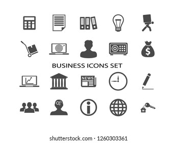 Conjunto de iconos de vector de negocio