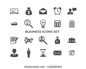 Business vector icon set