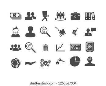 Business vector icon set