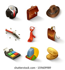 Business vector icon set