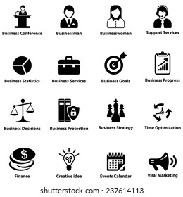 Business vector icon set