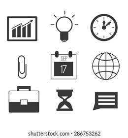 Business vector icon set
