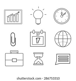 Business vector icon set