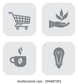 Business vector icon set 