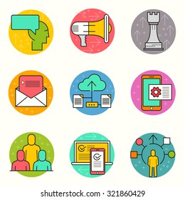Business Vector Icon Set. 