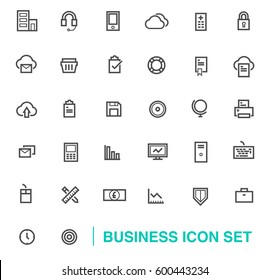 Business-Vektorsymbol-Set