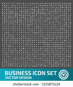 Business vector icon set design