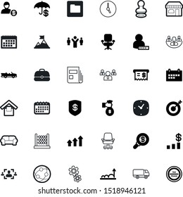 business vector icon set such as: drawing, briefcase, climb, validate, account, transmission, form, mathematical, password, linear, calculate, new, umbrella, balance, member, wealth, motion, rich