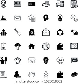 business vector icon set such as: cargo, tag, hotline, pile, site, debate, politician, speak, speech, profit, engine, mind, bright, arrows, backgrounds, direction, graph, share, successful, diversity