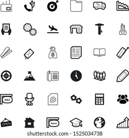 business vector icon set such as: stationery, airplane, tie, manager, truck, dictionary, ip, degree, search, celebration, residential, contemporary, zoom, drawing, room, formal, trailer, leadership