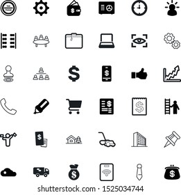 business vector icon set such as: seminar, garden, eye, android, free, scanning, neck, journey, airplane, pit, quick, curve, ladder, supermarket, payments, call, cargo, basket, notebook, file