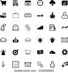business vector icon set such as: day, template, add, hotline, computing, price, innovative, june, statistics, points, estate, fashion, date, chat, suitcase, fill, economy, lamp, cardboard, label