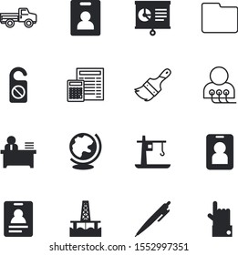 business vector icon set such as: pens, medicine, crane, icons, prick, heavy, oil, character, print, archive, visitor, ball, room, close, geography, circle, happy, do, features, thumb, authentication